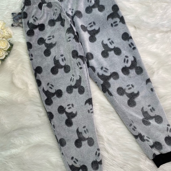Disney Mickey Mouse PJ Bottoms Grey Black L - Picture 4 of 7